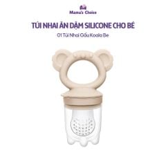 Túi Nhai Ăn Dặm Mama's Choice Cho Bé, Núm Nhai Hoa Quả Chống Hóc, Tặng Kèm 3 Size Núm Phù Hợp Bé Từ 4 Tháng Tuổi
