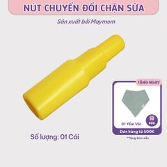 Nút Chuyển Đổi Maymom, Giúp Chặn Sữa Ngắn Thành Chặn Sữa Dài, Kết Nối Được Với Cổ Nối Phễu Cổ Hẹp (1 cái)