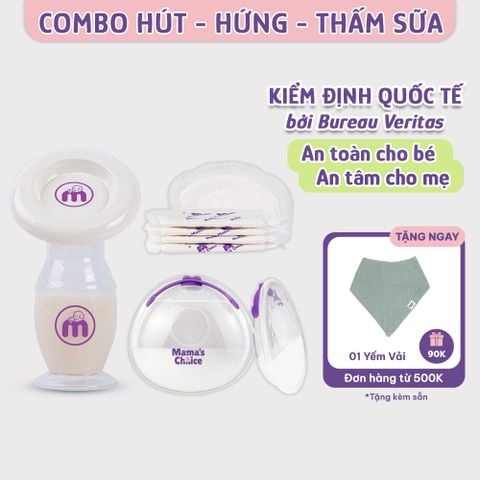 Combo Cốc Hứng Sữa, Phễu Hứng Sữa và Lót Thấm Sữa Mama's Choice, Tiện Lợi Tiết Kiệm Cho Mẹ Bầu và Sau Sinh