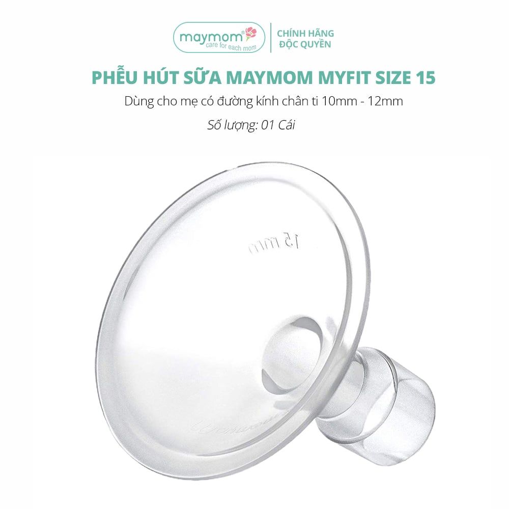 Phễu Hút Sữa Maymom Myfit, Phụ Kiện Thay Thế Máy Vắt Sữa Medela, Spectra, Avent, Unimom, Rozabi, Cimilre (1 cái)