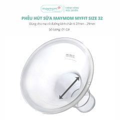 Phễu Hút Sữa Maymom Myfit, Phụ Kiện Thay Thế Máy Vắt Sữa Medela, Spectra, Avent, Unimom, Rozabi, Cimilre (1 cái)