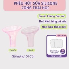 Phễu Hút Sữa Silicone Công Thái Học Mama's Choice, Silicone Bạch Kim Siêu Mềm Tăng Hiệu Quả Hút Sữa Kích Sữa