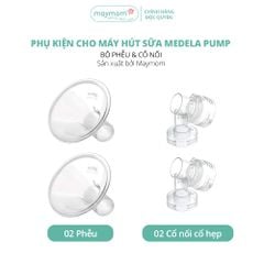 Bộ Phụ Kiện Máy Hút Sữa Medela Pump In Style Advanced, Thương Hiệu Maymom, Phễu Size Từ 10-32mm