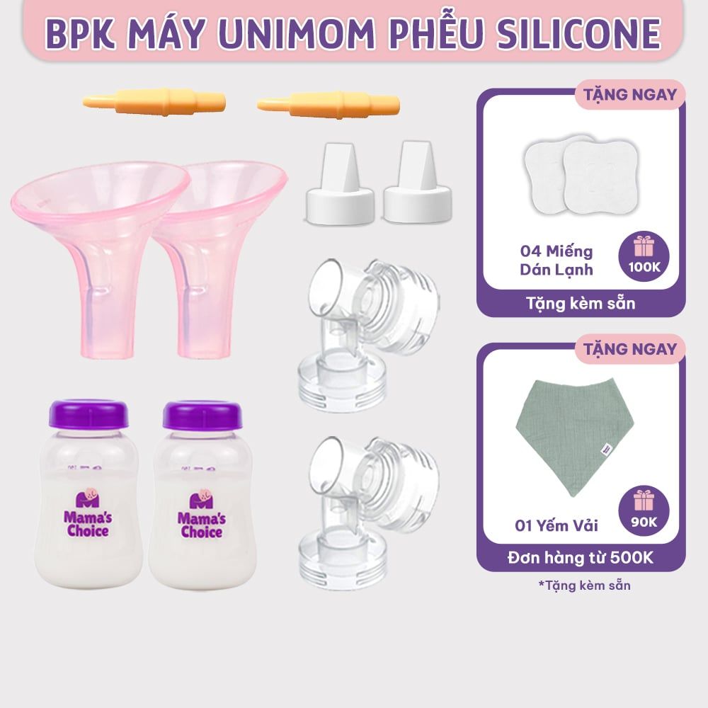 Phụ Kiện Hút Sữa Phễu Silicone Cho Máy Unimom, Kiểm Định An Toàn Quốc Tế, Vắt Sữa Êm Ái và Hiệu Quả
