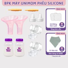 Phụ Kiện Hút Sữa Phễu Silicone Cho Máy Unimom, Kiểm Định An Toàn Quốc Tế, Vắt Sữa Êm Ái và Hiệu Quả