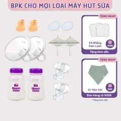 Phụ Kiện Hút Sữa Maymom Dùng Cho Bình Sữa Cổ Hẹp, Thay Thế Máy Medela MaxFlow, Sonata, Freestyle, Swing Maxi...