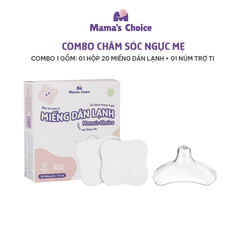 Combo Núm Trợ Ti, Túi Chườm Ngực, Máy Thông Tắc Tia Sữa, Miếng Dán Lạnh Mama's Choice - Combo Chăm Sóc Ngực Mẹ
