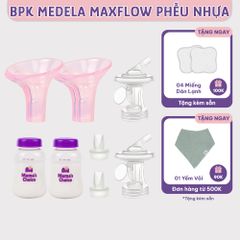 Bộ Phụ Kiện Hút Sữa Phễu Silicone Cho Máy Medela MaxFlow, Swing Maxi, Freestyle, Sonata, Freestyle Flex, Nhiều Size Phễu
