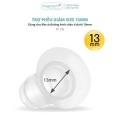 Trợ Phễu Maymom Size 13-15-17-19-21mm, Đệm Giảm Hạ Size Phễu Hút Sữa, Cup Vắt Sữa, Chất Liệu Silicone Êm Ái và An Toàn