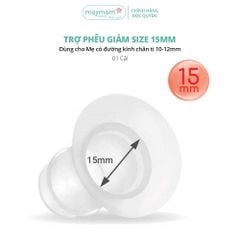 Trợ Phễu Maymom Size 13-15-17-19-21mm, Đệm Giảm Hạ Size Phễu Hút Sữa, Cup Vắt Sữa, Chất Liệu Silicone Êm Ái và An Toàn