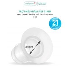 Trợ Phễu Maymom Size 13-15-17-19-21mm, Đệm Giảm Hạ Size Phễu Hút Sữa, Cup Vắt Sữa, Chất Liệu Silicone Êm Ái và An Toàn