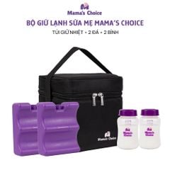 Trọn Bộ Giữ Lạnh Sữa Mẹ Mama’s Choice, Bảo Quản Sữa Mẹ, Đựng và Giữ Ấm Đồ Ăn Cho Bé, Chất Liệu Cao Cấp 4 Lớp Dày Dặn