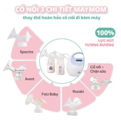 Phụ Kiện Hút Sữa Cải Tiến Thương hiệu Maymom Cho Máy Spectra, Avent, Fazt, Rozabi, Size Phễu 10-32mm