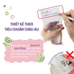 Túi Trữ Sữa Mama's Choice Dung Tích 120ml-250ml, Bảo Quản Sữa Mẹ An Toàn, 2 Khóa Zipper Chống Rò Rỉ (Hộp 30 túi)