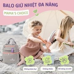 Combo Balo Bảo Quản Sữa Mẹ Mama’s Choice, Trọn Bộ Giữ Nhiệt Bình Sữa Đa Năng, Đựng Đồ Cho Mẹ Bé, Giữ Lạnh Lên Tới 14 Giờ