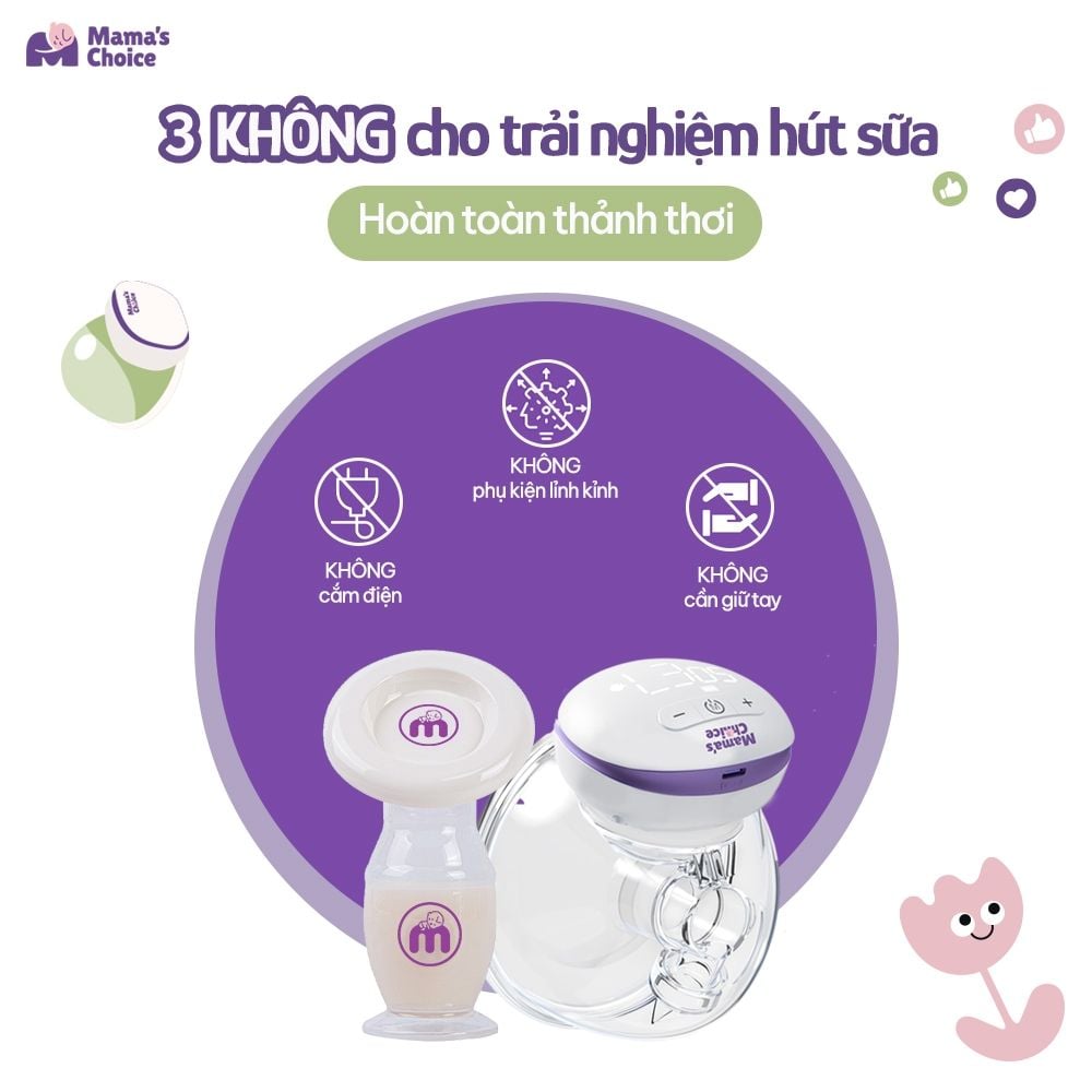 Máy Hút Sữa Không Dây và Cốc Hứng Sữa Mama’s Choice, Combo Hút Sữa Rảnh Tay, Tiện Lợi Giá Tốt Mẹ Nào Cũng Phải Có