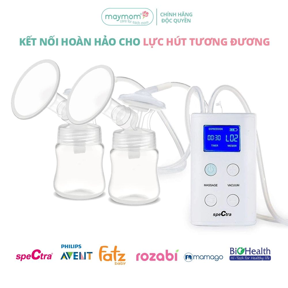 Cổ Nối Máy Hút Sữa Cổ Rộng 3 Chi Tiết Thương Hiệu Maymom, Tương Thích Máy Spectra, Avent, Fazt, Rozabi