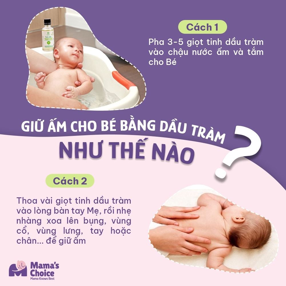 Dầu Tràm Cho Bé Sơ Sinh Thương Hiệu Herbee, Giữ Ấm Phòng Ho Chống Muỗi Côn Trùng, Chiết Xuất Nguyên Chất Từ Lá Tràm Huế