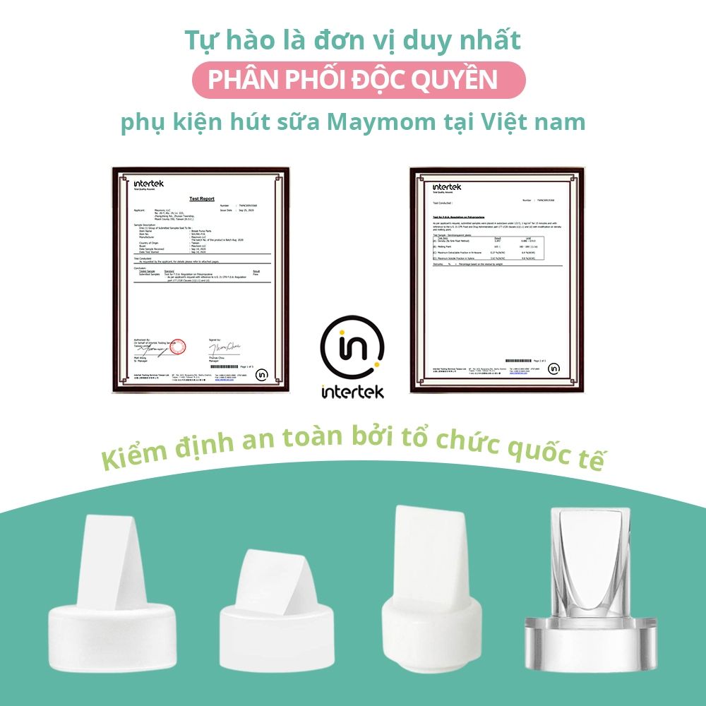 Van chân không máy hút sữa, sản xuất bởi Maymom | Tương thích máy Spectra, Unimom, Avent