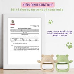 Gặm Nướu Mama's Choice Cao Cấp Cho Bé, Kiểm Định An Toàn Quốc Tế, Chất Liệu Silicone Bạch Kim, Có Hộp Bảo Quản