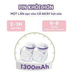 Máy Hút Sữa Không Dây Mama's Choice, Vắt Sữa Rảnh Tay Mọi Lúc Mọi Nơi, Pin Sạc Tiện Lợi, BH 1 Đổi 1 Mới 12 Tháng