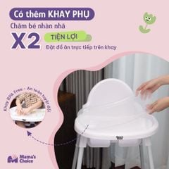 Ghế Ăn Dặm Mama's Choice, Ghế Cho Bé Tập Ăn Dặm, Kiểu Dáng Chắc Chắn Dễ Tháo Lắp và Vệ Sinh