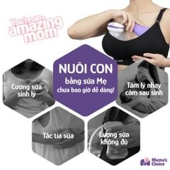 Máy Thông Tắc Tia Sữa Mama's Choice, Hỗ Trợ Kích Sữa và Phản Xạ Xuống Sữa Nhanh, 10 Chế Độ Massage Êm Ái Hiệu Quả