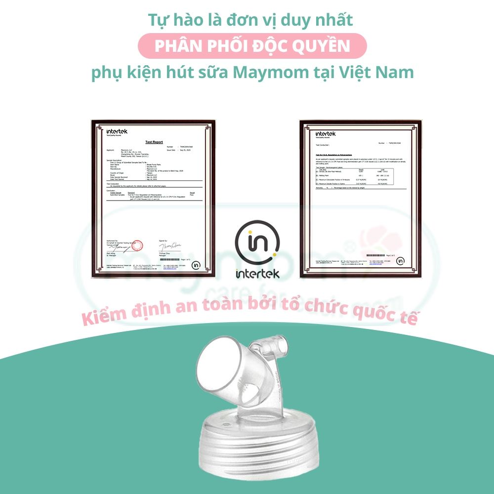 Cổ Nối Phễu Maymom Myfit Loại Cổ Rộng, Tương Thích Phễu Hút Sữa Spectra, Pumpin, Lacteck, Mini Pum, Pumpa, Silicon