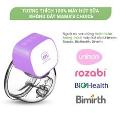 Van Chân Không Máy Hút Sữa Không Dây Mama’s Choice Cloudie, Chất Liệu Silicone An Toàn Cho Mẹ và Bé (1 cái)