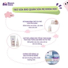 Combo Bình Trữ Sữa và Túi Trữ Sữa Mama’s Choice, Bảo Quản và Đựng Sữa Mẹ, Kiểm Định An Toàn Quốc Tế Bureau Veritas