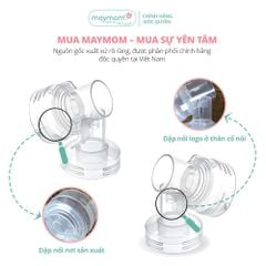 Cổ Nối Phễu Maymom Myfit Loại Cổ Hẹp, Tương Thích Phễu Hút Sữa Medela, Pumpin, Lacteck, Mini Pum, Pumpa, Silicon