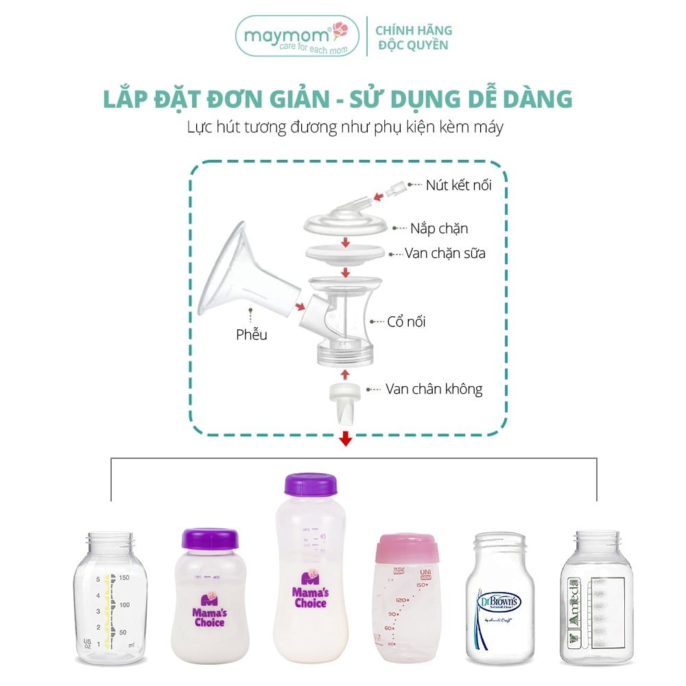 Phụ Kiện Maymom Cho Máy Hút Sữa Medela Maxflow, Sonata, FreeStyle Flex, FreeStyle, Swing Maxi, Swing Maxi Flex