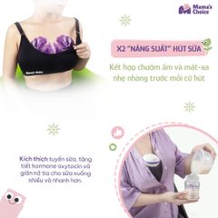 Combo Hút Sữa Hiệu Quả, Máy Hút Sữa Không Dây và Túi Chườm Thông Tắc Tia Mama's Choice, Hút Sữa Năng Suất Mẹ Nhàn Tênh