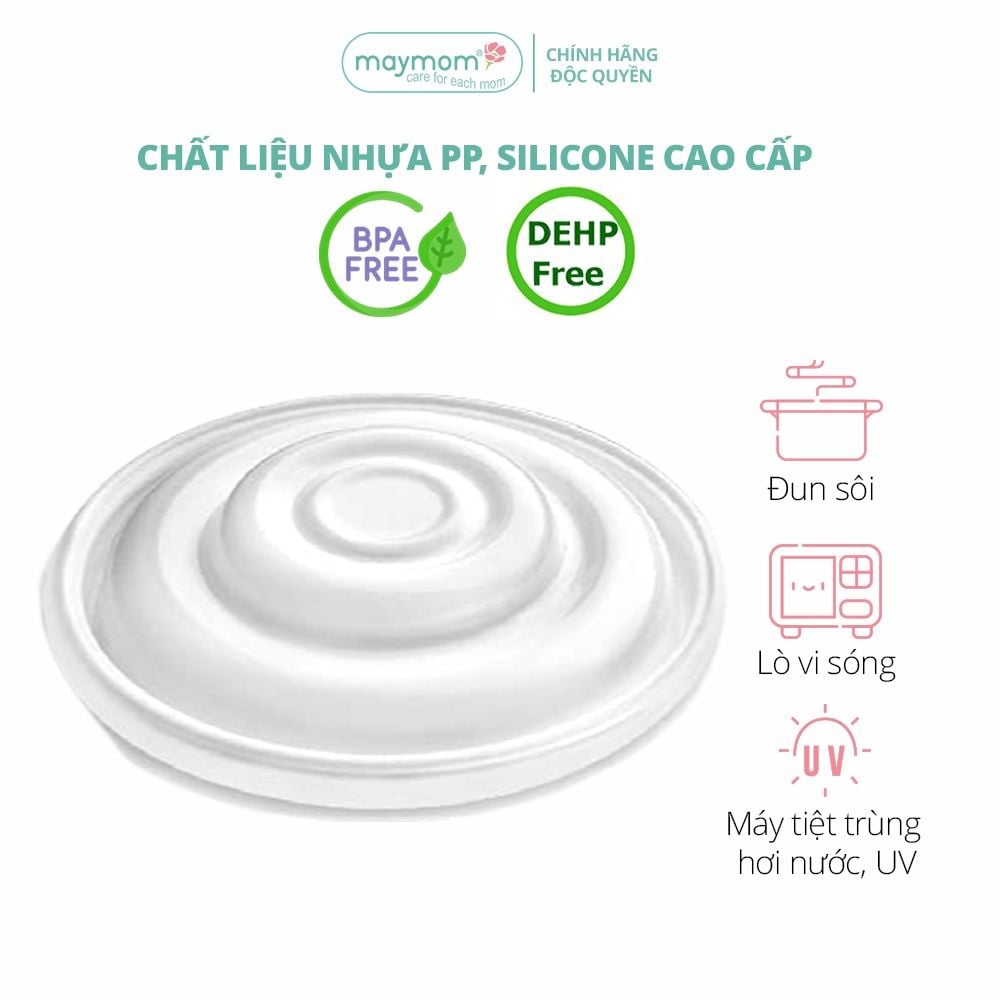 Van Chặn Sữa Silicone Sản Xuất bởi Maymom, Dùng Cho Chặn Sữa Ngắn/Dài Maymom - Cimilre