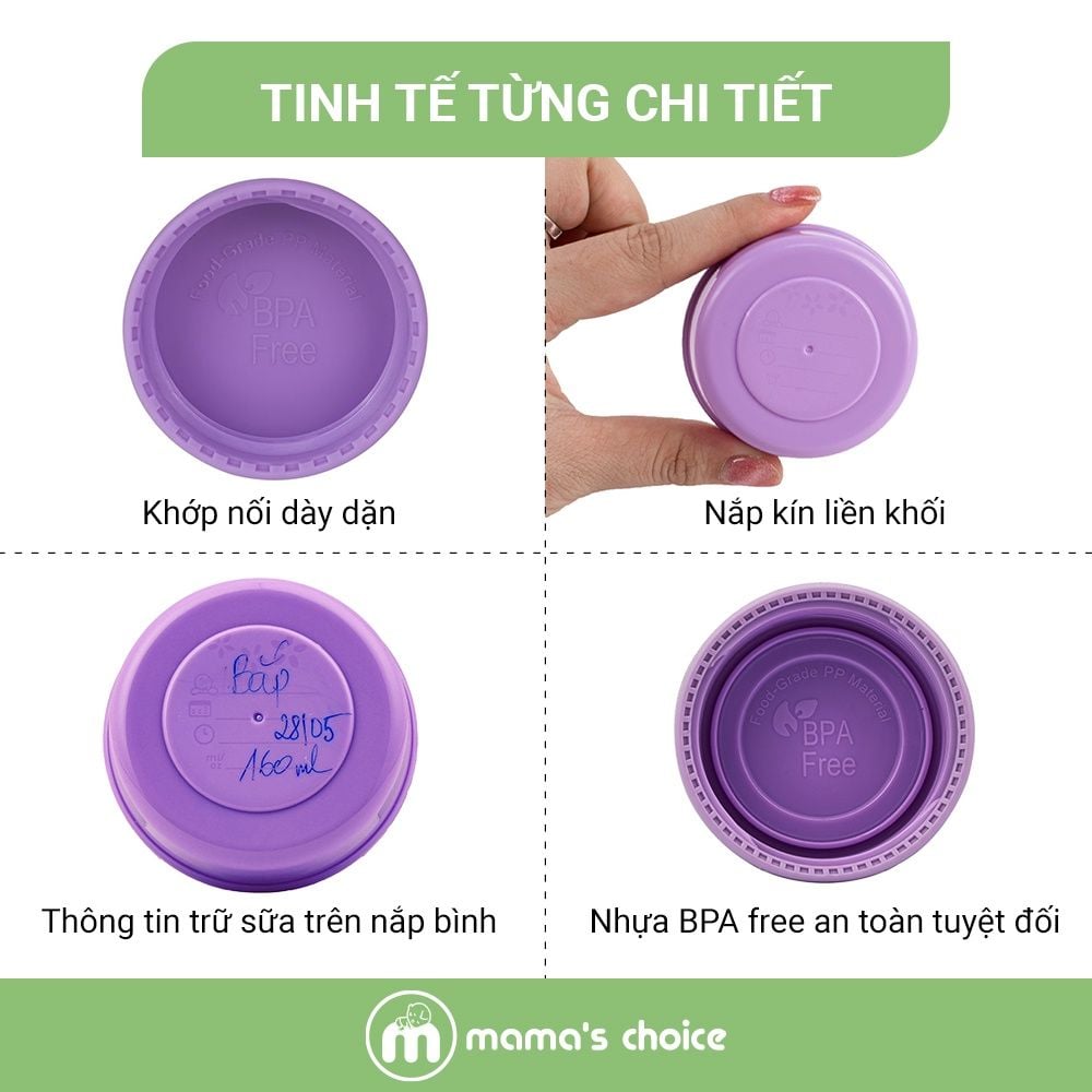 Nắp Bình Sữa Mama's Choice, Tương Thích Với Bình Medela, Spectra, Avent, Unimom, Rozabi, Cimilre, Fatz, Dr. Brown, Ameda