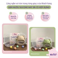 Gặm Nướu Mama's Choice Cao Cấp Cho Bé, Kiểm Định An Toàn Quốc Tế, Chất Liệu Silicone Bạch Kim, Có Hộp Bảo Quản