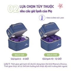 Combo Balo Bảo Quản Sữa Mẹ Mama’s Choice, Trọn Bộ Giữ Nhiệt Bình Sữa Đa Năng, Đựng Đồ Cho Mẹ Bé, Giữ Lạnh Lên Tới 14 Giờ