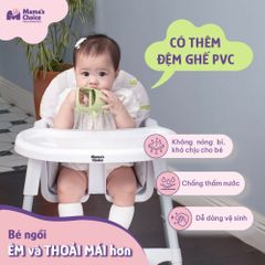 Ghế Ăn Dặm Mama's Choice, Ghế Cho Bé Tập Ăn Dặm, Kiểu Dáng Chắc Chắn Dễ Tháo Lắp và Vệ Sinh