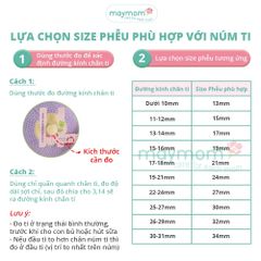 Phễu Hút Sữa Maymom Myfit, Phụ Kiện Thay Thế Máy Vắt Sữa Medela, Spectra, Avent, Unimom, Rozabi, Cimilre (1 cái)