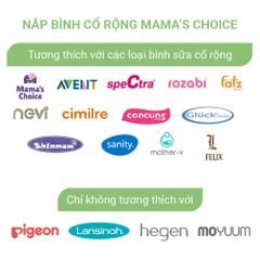 Nắp Bình Sữa Mama's Choice, Tương Thích Với Bình Medela, Spectra, Avent, Unimom, Rozabi, Cimilre, Fatz, Dr. Brown, Ameda