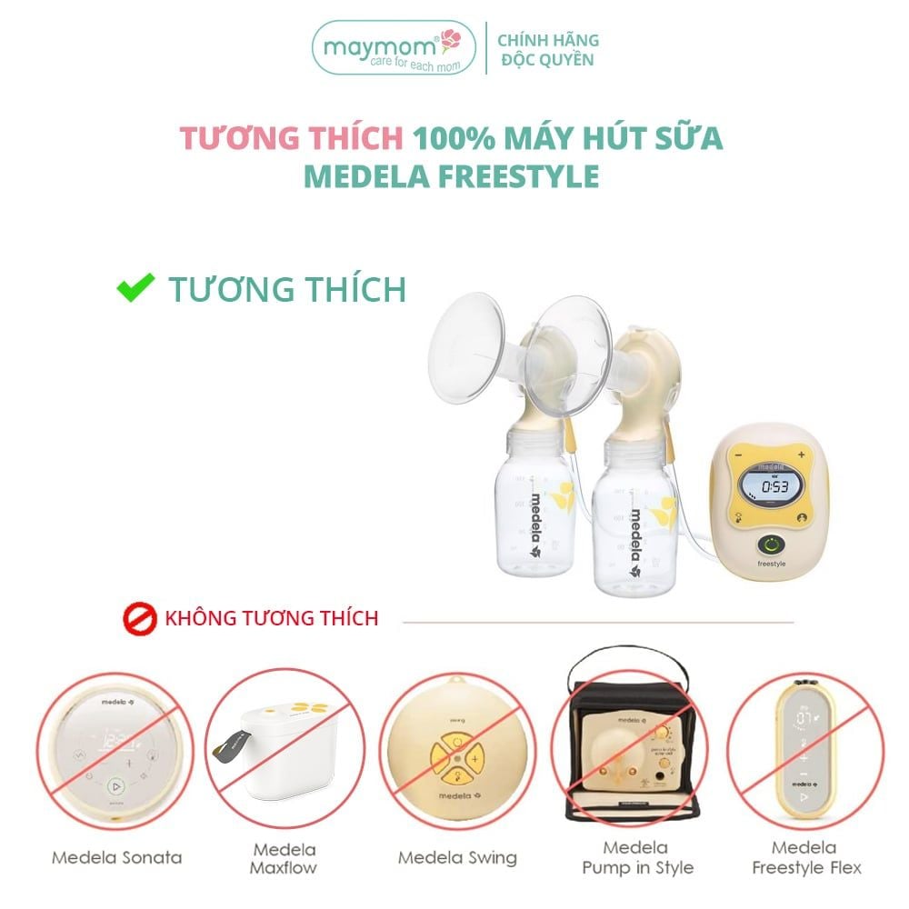 Dây hơi máy hút sữa, phụ kiện máy vắt sữa Freestyle, sản xuất bởi Maymom