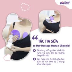 Máy Thông Tắc Tia Sữa Mama's Choice, Hỗ Trợ Kích Sữa và Phản Xạ Xuống Sữa Nhanh, 10 Chế Độ Massage Êm Ái Hiệu Quả
