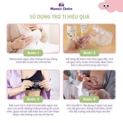 Núm Trợ Ti Mama's Choice, Trợ Ty Silicone Siêu Mềm Giúp Mẹ Cho Bé Bú Dễ Dàng