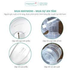 Bộ Phụ Kiện Máy Hút Sữa Unimom Thương Hiệu Maymom, Phễu Hút Sữa Size Từ 10-32mm