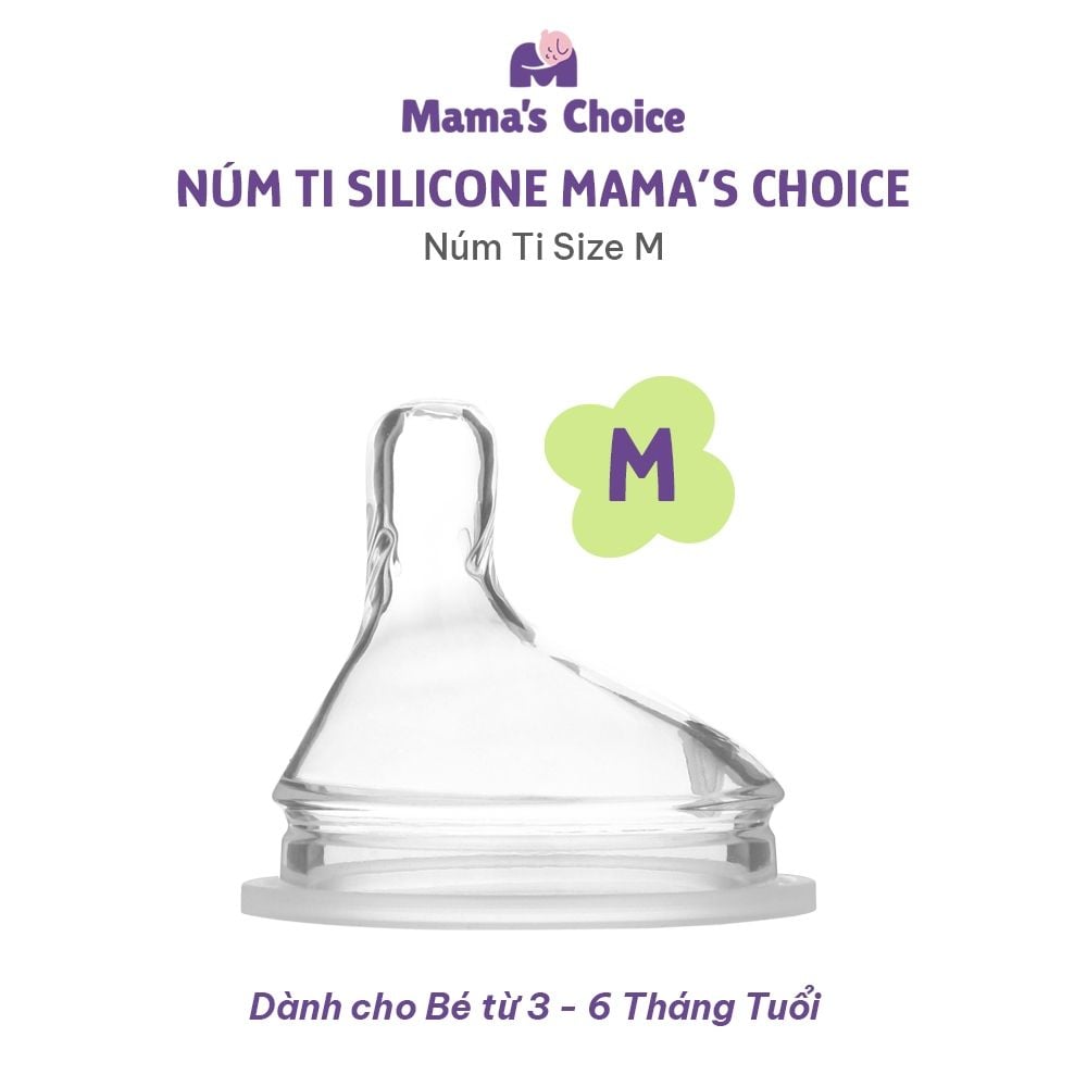 Nắp Bình và Núm Ti Bình Sữa PPSU Cap Cấp Mama's Choice Nhiều Phân Loại Núm