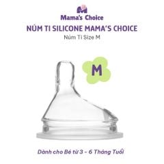 Nắp Bình và Núm Ti Bình Sữa PPSU Cap Cấp Mama's Choice Nhiều Phân Loại Núm