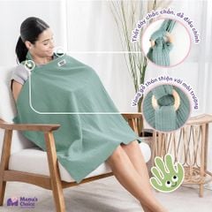 Khăn Choàng Cho Bé Bú Mama's Choice, Chất Liệu Vải Muslin Cao Cấp Mềm Mại Thoáng Khí và Độ Bền Cao