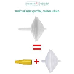Nút Chuyển Đổi Maymom, Giúp Chặn Sữa Ngắn Thành Chặn Sữa Dài, Kết Nối Được Với Cổ Nối Phễu Cổ Hẹp (1 cái)