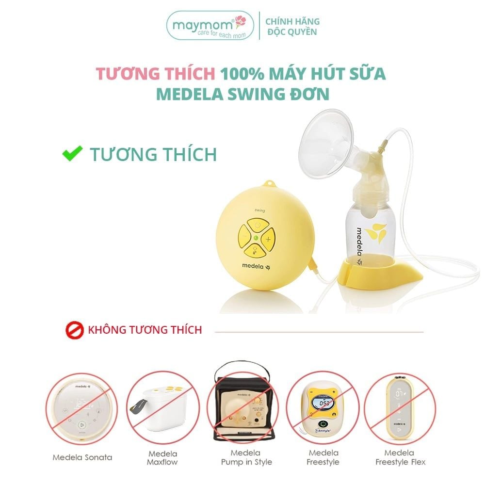 Dây Máy Hút Sữa Medela Swing Thương Hiệu Maymom, Không Chứa BPA, An Toàn Cho Mẹ và Bé, Vệ Sinh Dễ Dàng (1 dây)