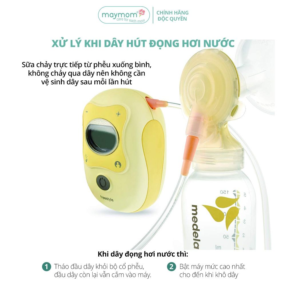 Dây hơi máy hút sữa, phụ kiện máy vắt sữa Freestyle, sản xuất bởi Maymom